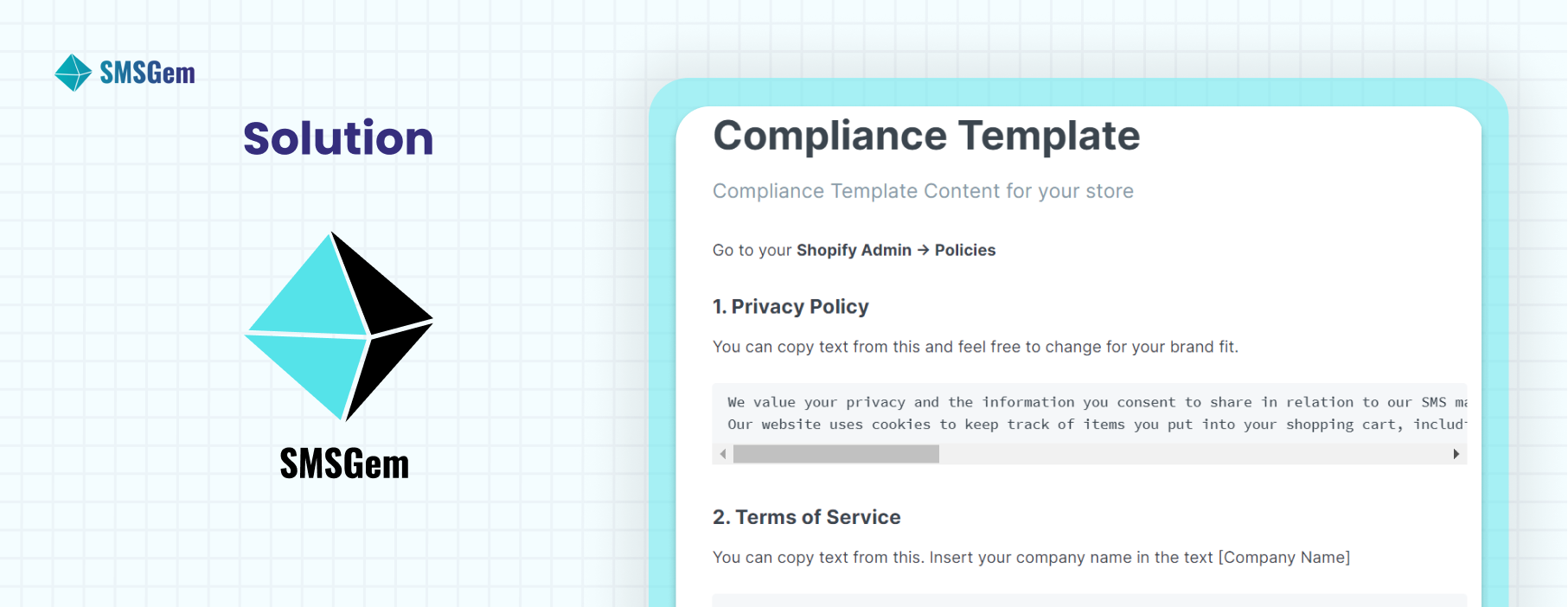 SMSGem helps to avoid the regulation